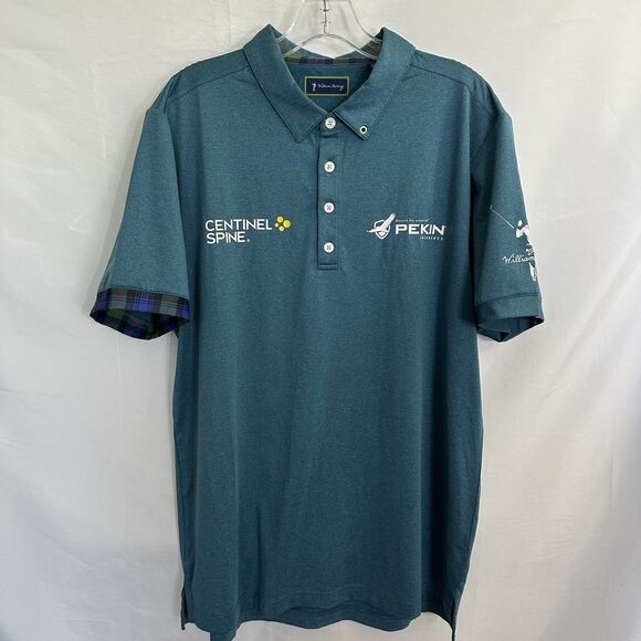 Bill William Murray Golf PGA TOUR Issued Polo Shirt Blue LARGE DA Points - Picture 3 of 9